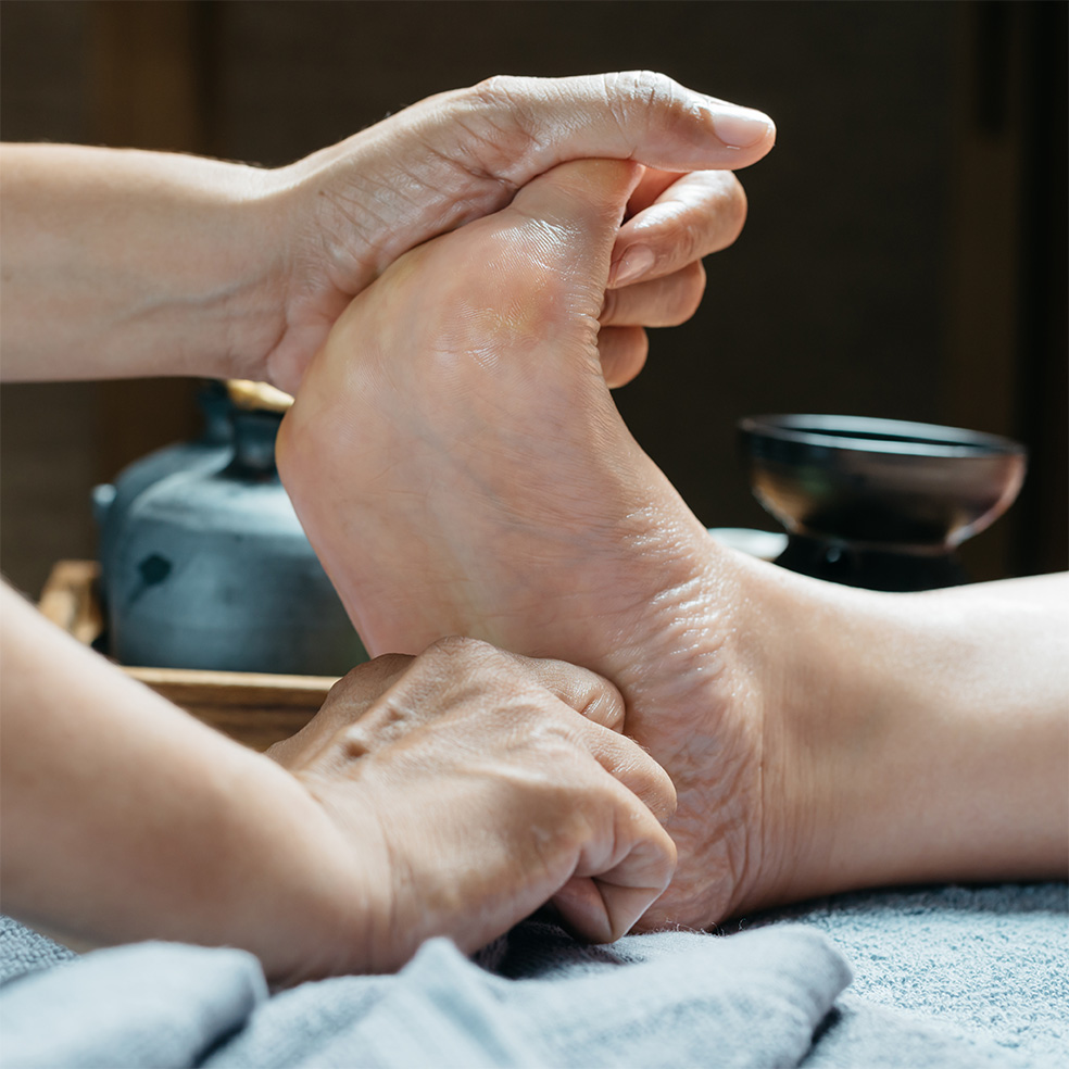 Illustration traditionelle Thaimassage
