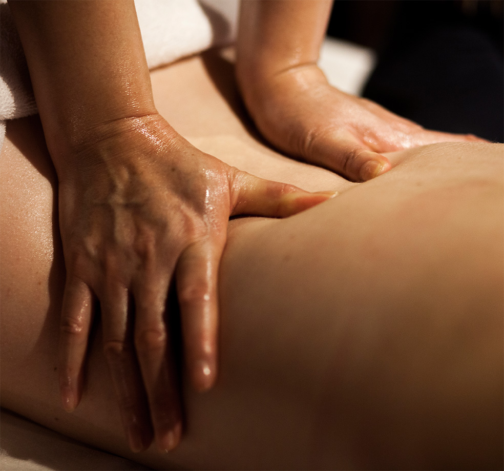 Illustration Rückenmassage